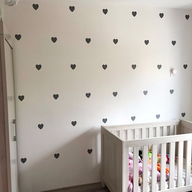 Baby Nursery Decor Girl - Herz Baby Zimmer Dekorative Aufkleber Mädchen